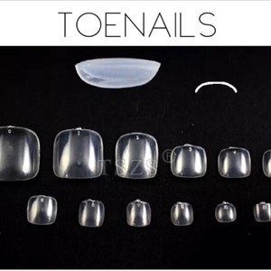 Full Cover Tips - TOENAILS  / Extra Long Nails- for Press ONS.