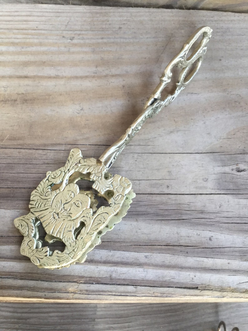 Vintage Brass Dessert Tongs. Antique Italian Dessert Tongs Etsy UK