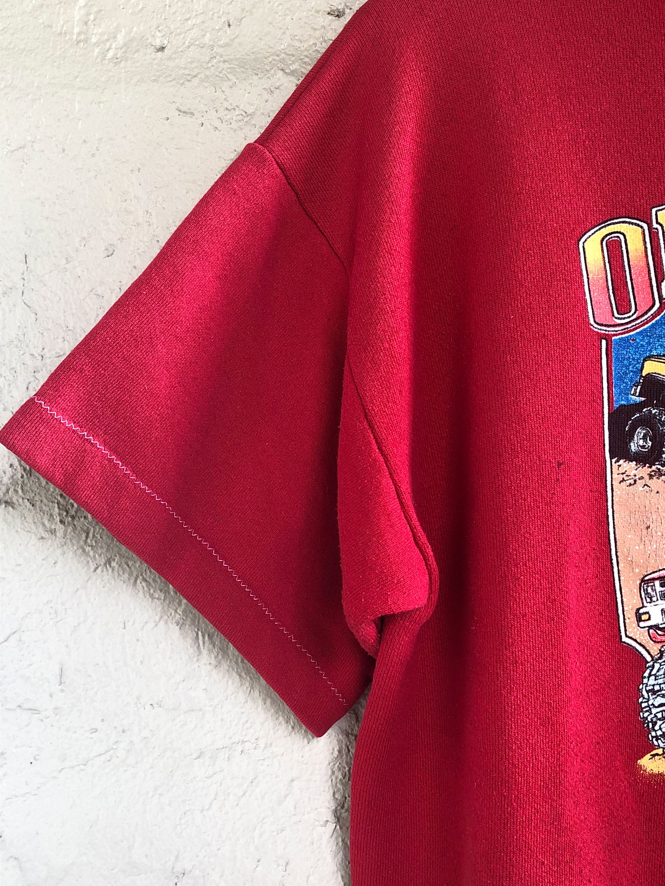 70s 80s Red Mud Truck Graphic Sweatshirt Mud Slingers off | Etsy