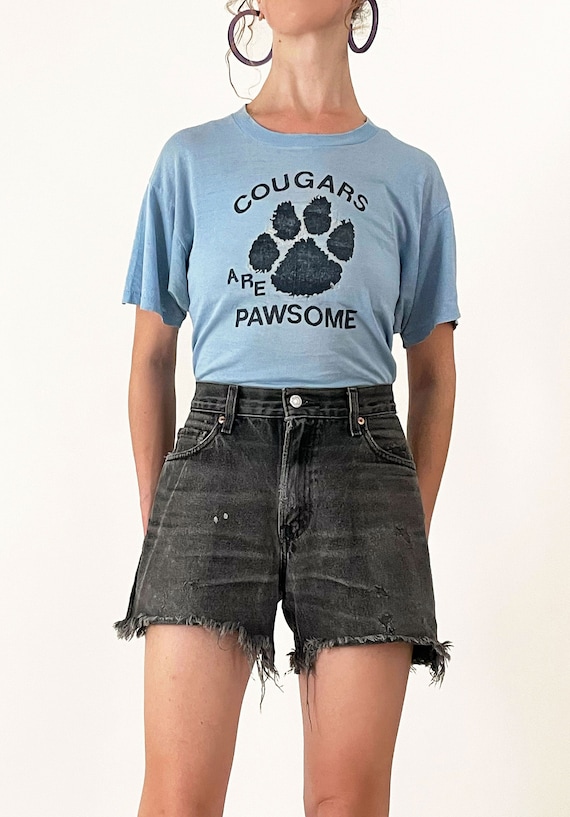 80s Cougars Are Pawsome Graphic T-Shirt | Paper Th