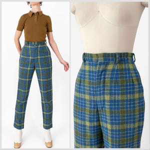1950s Plaid Pants - Etsy