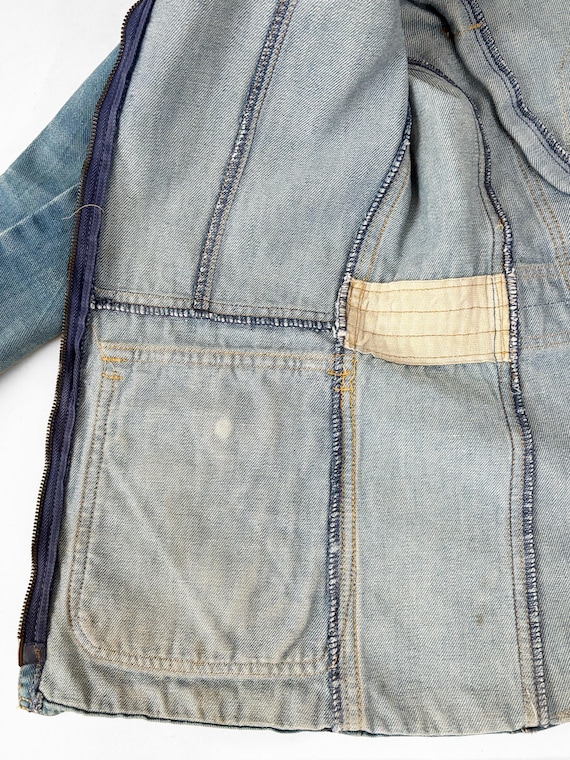 70s Boho Patchwork Denim Jacket | Brittania Sport… - image 14