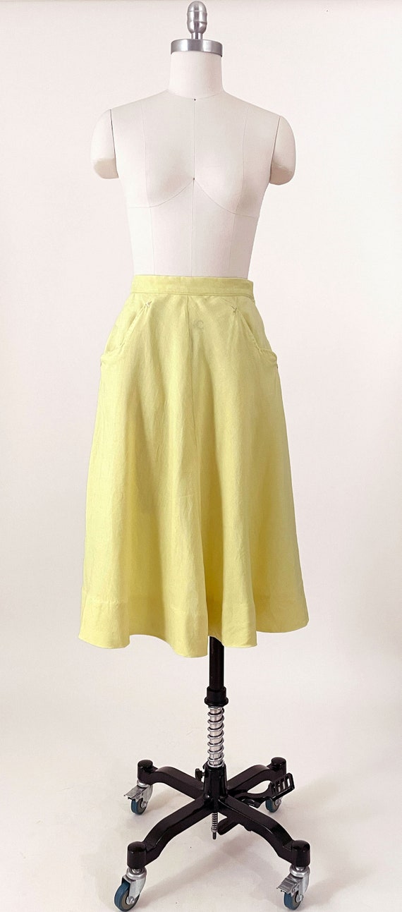 50's Yellow Circle Skirt