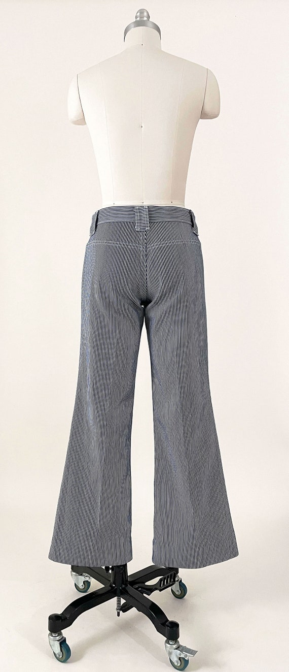 60s Levi's Big E Hickory Stripe Bell Bottoms | Le… - image 6