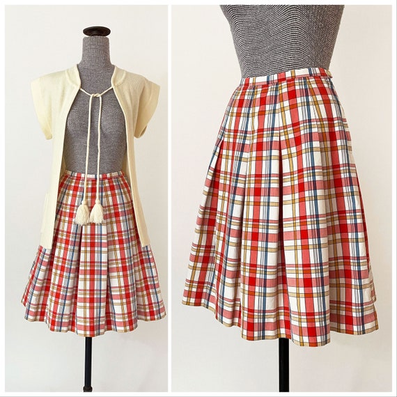 Vintage Inspired Plaid Skirt - ApolloBox