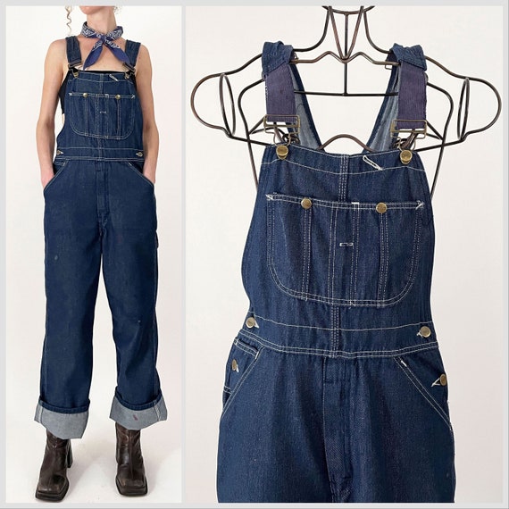80s Sears タフスキン オーバーオール ユニオンチケット ヴィンテージ Vintage Sears Toughskins Denim Bib Overalls | 80s Dark Wash