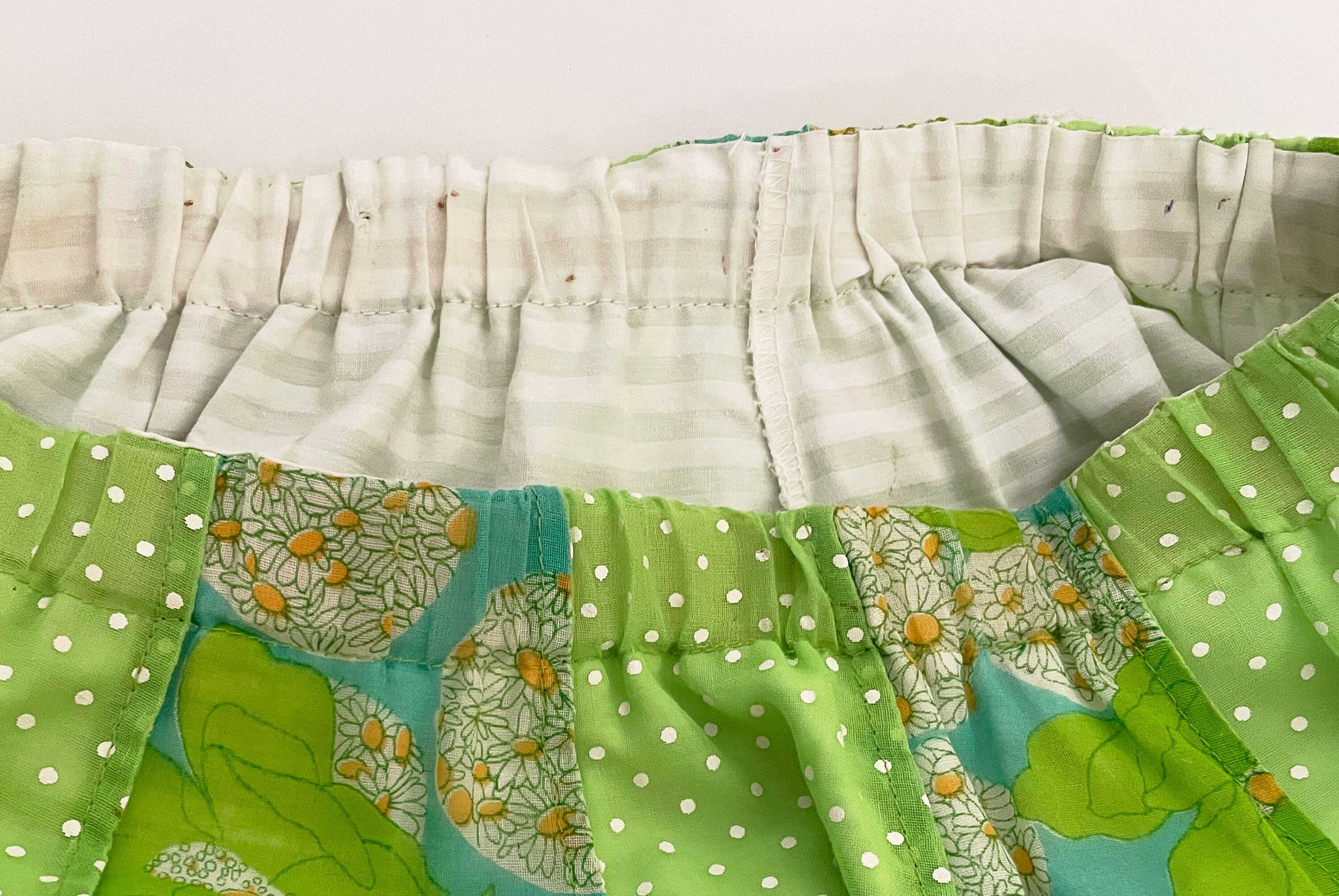 60s Lime Green Mod Floral Maxi Skirt With Handkerchief Hem - Etsy