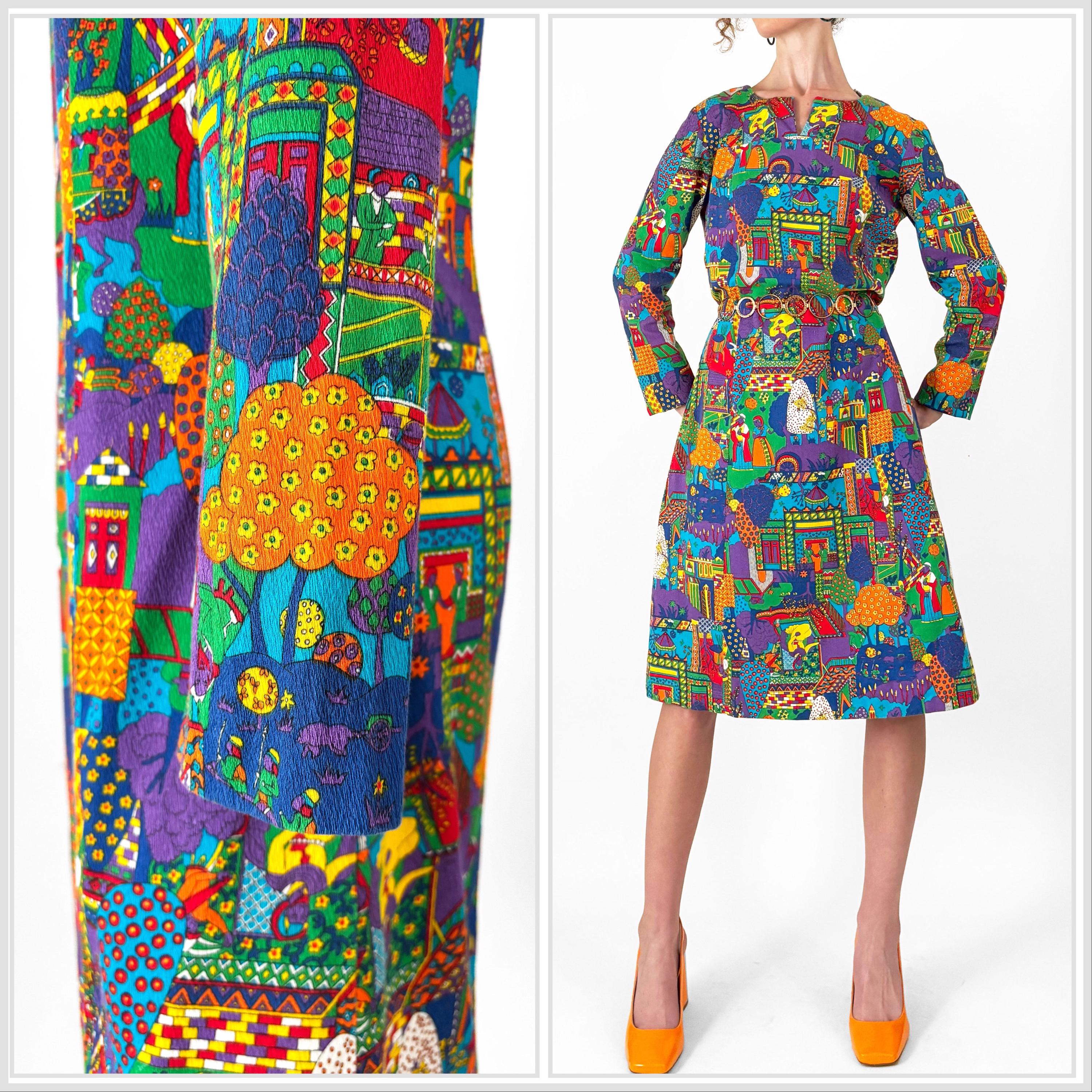 Peter Max Dress - Etsy