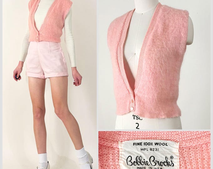 Bobbie Brooks Embroidered Sweater Vest-Bust 42