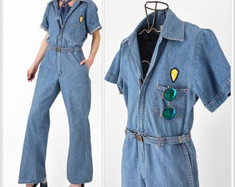 Vintage Wearguard Denim Bib Overalls | Indigo Denim Workwear