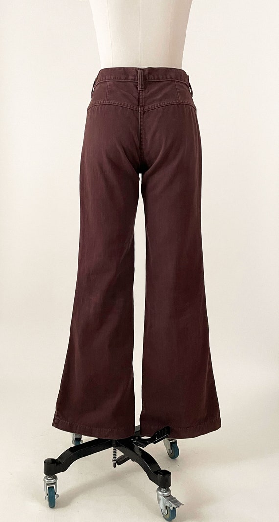 60s 70s Sears Brown Denim Bell Bottoms | Sears JR… - image 6