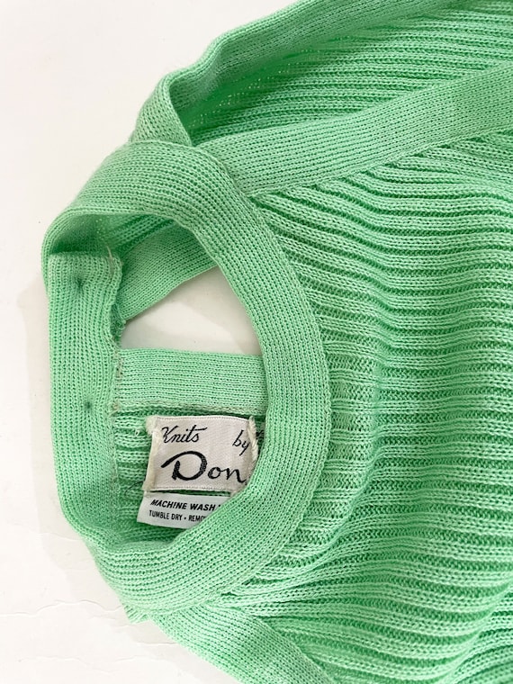 70s Green Knit High Neck Maxi Dress | Knits by Don Mint Keylime Mod Knit  Halter Dress | Small Medium - Etsy