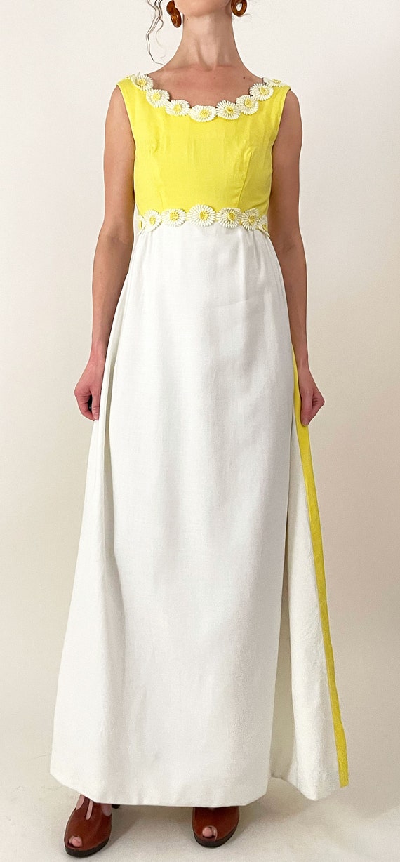 60s Emma Domb Mod Floral Maxi Dress | Union Made … - image 2