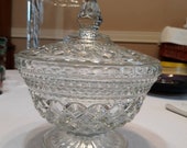 Anchor Hocking Wexford footed candy dish