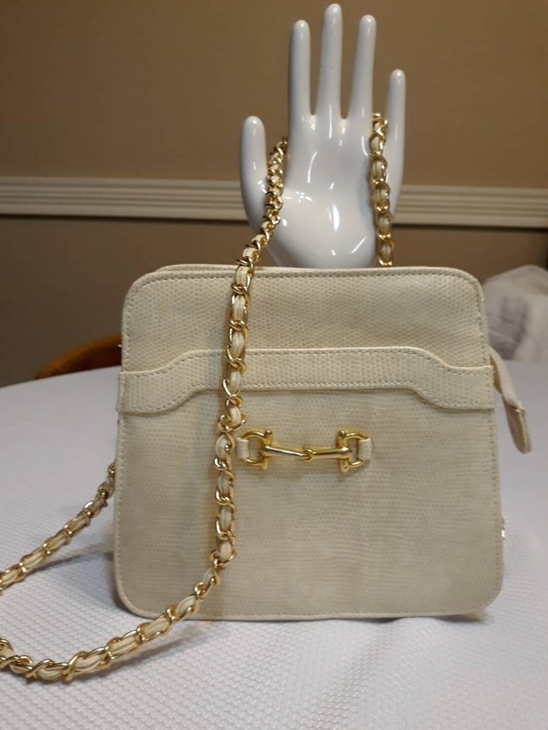 Small Faux Snakeskin Shoulder Bag Etsy
