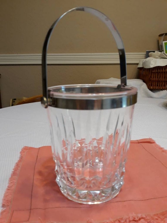small crystal ice bucket