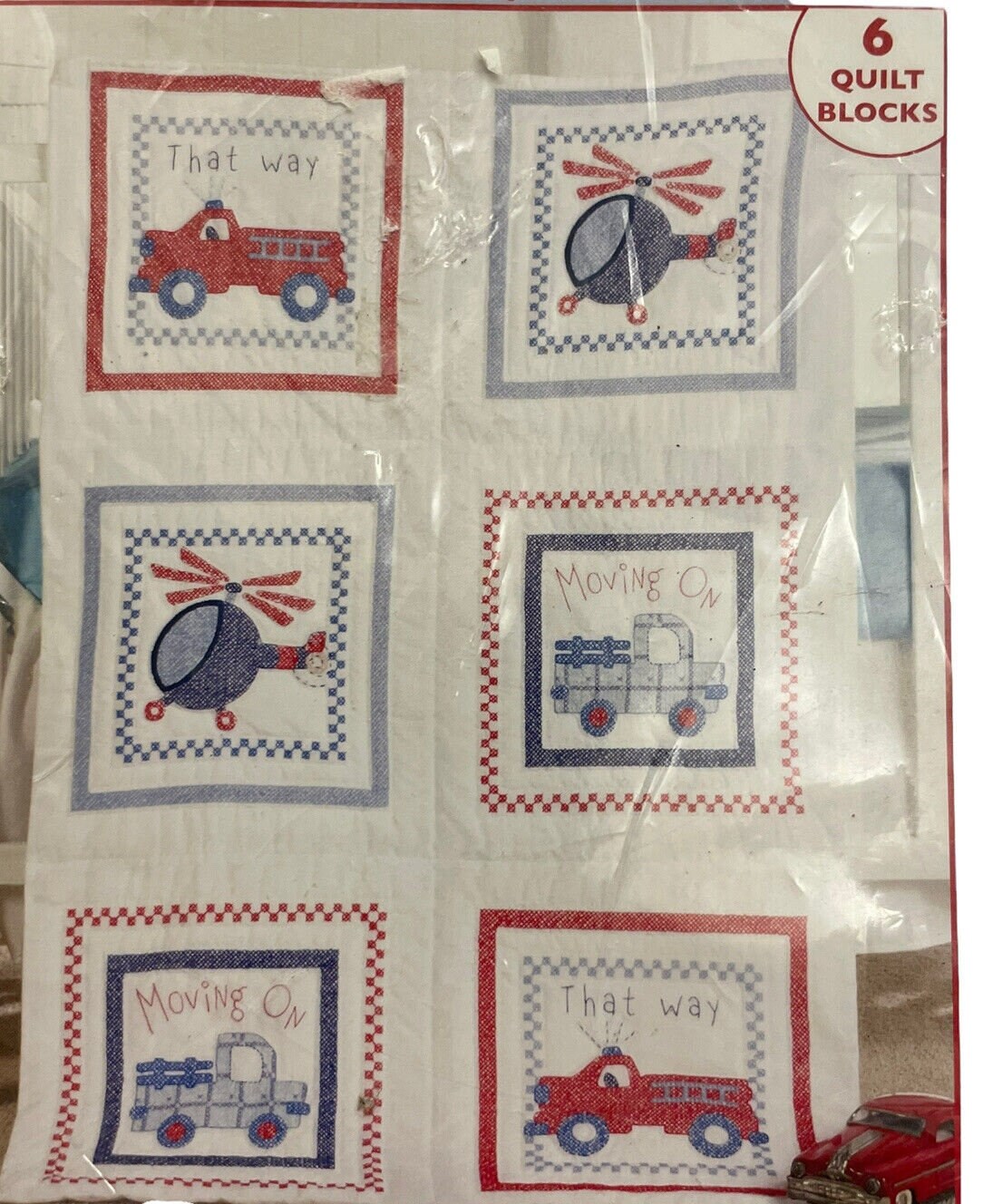 Bucilla Stamped Baby Quilt Blocks WM45862 6 15 X Etsy