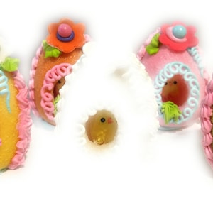 3 Small Panoramic Sugar Eggs per order image 1