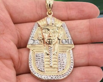 ゴールドファラオヘッドペンダント、大きくて重い、エジプト王