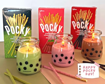 Pocky Scented Candles || 3-Pack Soy Candles