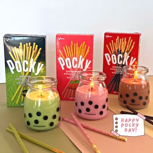 Pocky Scented Candles || 3-Pack Soy Candles