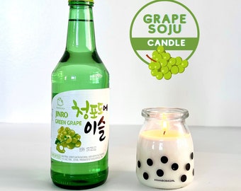 Vela de soju de uva verde