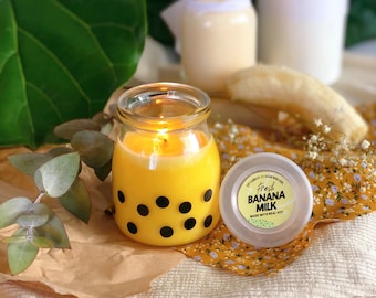 Banana Milk Boba Candle