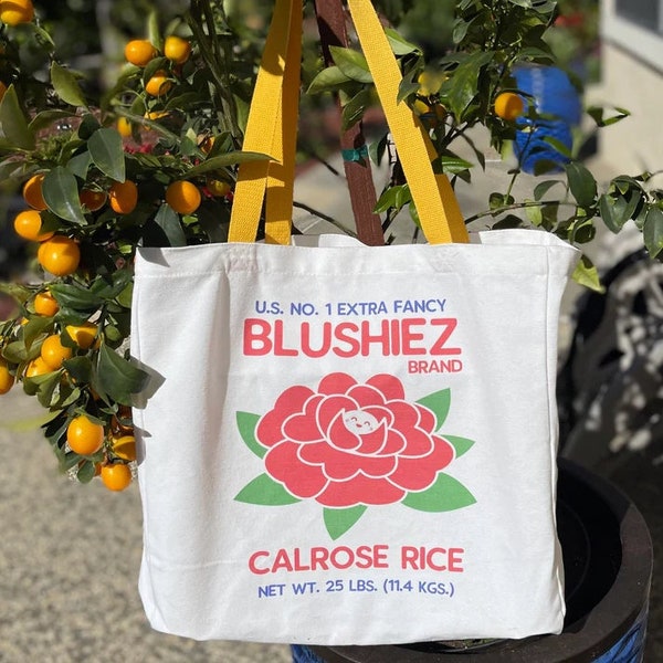 Calrose Rice Canvas Tote Bag