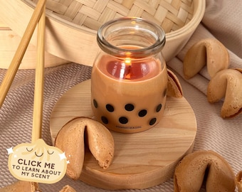 Vela perfumada de galleta de la fortuna