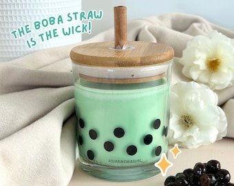 Jasmine Green Tea | Boba Straw Candle