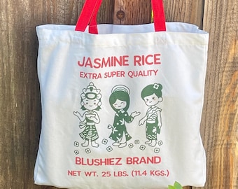 Jasmine Rice Canvas Tote Bag