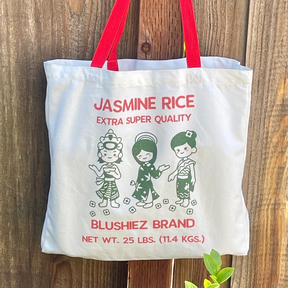 Jasmine Rice Canvas Tote Bag 