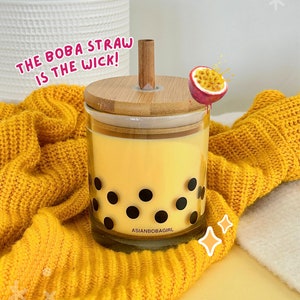 Passionfruit Tea | Boba Straw Wick Candle