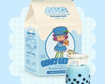 Vela de muffin de arándanos • Colección oficial de velas de tarta de fresa