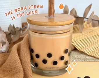 Boba Straw Wick Candle