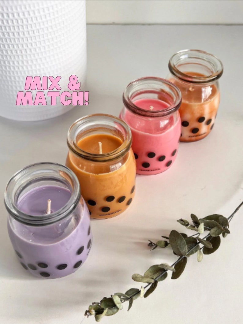 4-Pack Flight of Boba Candles Mix & Match Sample Set image 1