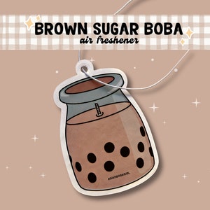 Brown Sugar Milk Tea - Boba Car Freshener