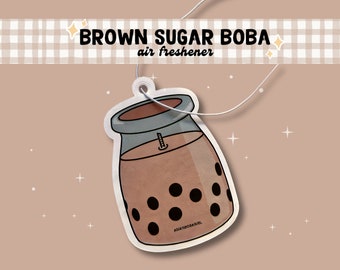 Brown Sugar Milk Tea - Boba Car Freshener