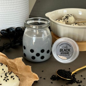 Black Sesame Rice Ball Candle