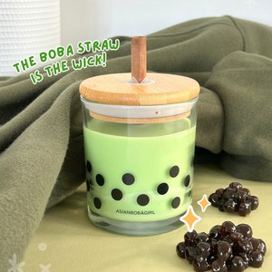 Matcha Tea | Boba Straw Candle
