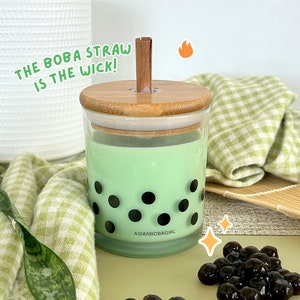 Honeydew | Boba Straw Wick Candle