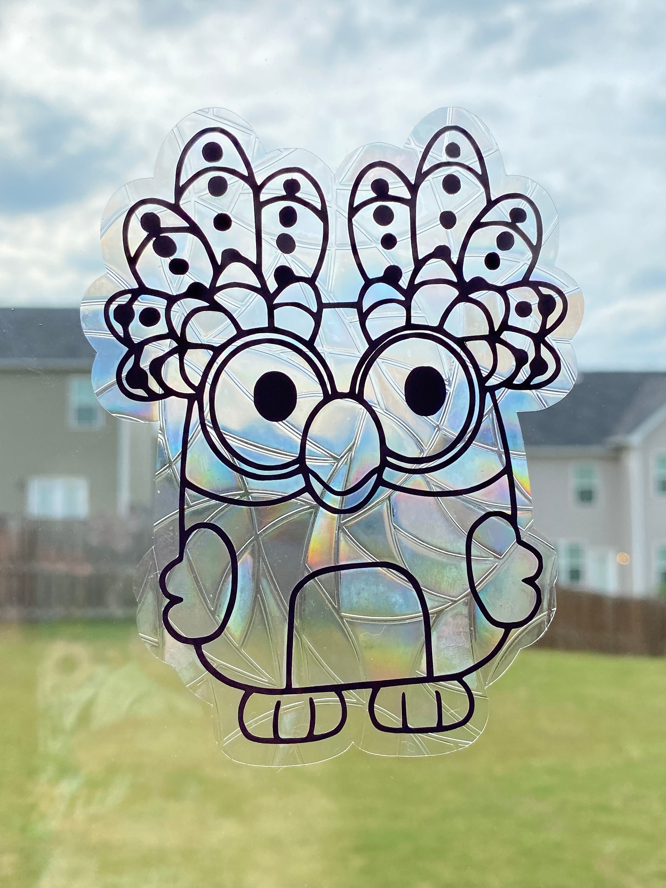 Chattermax Rainbow Window Cling - Bluey Inspired - Etsy