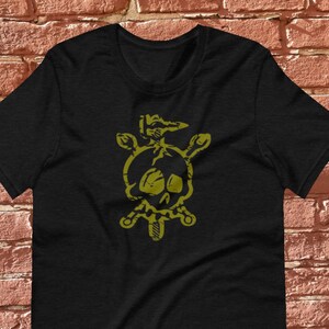 Bodyman Skull Shirt, kustom kulture, blue collar