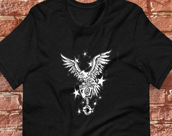 Camiseta The Piston Eagle, hot rod do muscle car