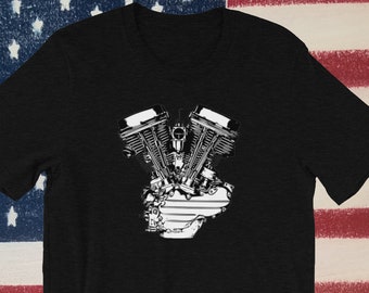 Panhead Engine T Shirt, harley davidson motorcycles
