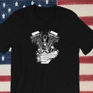 Panhead Engine T Shirt, harley davidson motorcycles