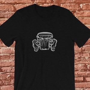Camiseta estilo hot rod