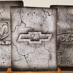 Ford, Chevy, Ram metal sign