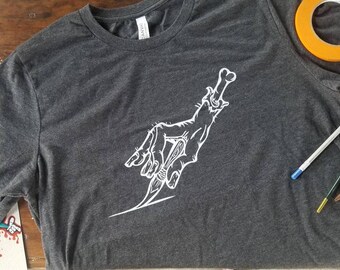Zombie Brush T Shirt , Pinstriping, Hot Rod, Motorcycle,Kustom Kulture