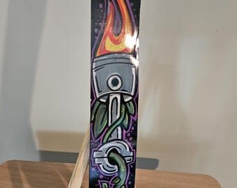 Small piston sign, garage art, tattoo flash